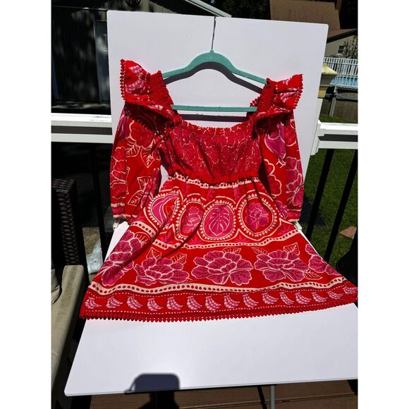 Farm Rio Summer Sunrise Mini Dress; so pretty NWOT size medium - Picture 2 of 7